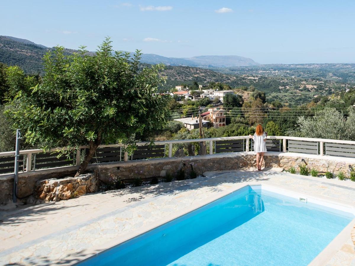 Prinus Country Retreat Apokoronas, Heated Pool, 13Km From The Sea Villa Embrosneros Luaran gambar